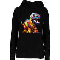 Master Builder Bricks Blocks Play Toys Dinosaur Womens Funnel Neck Pullover Hood