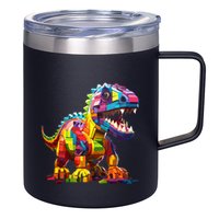 Master Builder Bricks Blocks Play Toys Dinosaur 12oz Stainless Steel Coffee Mug