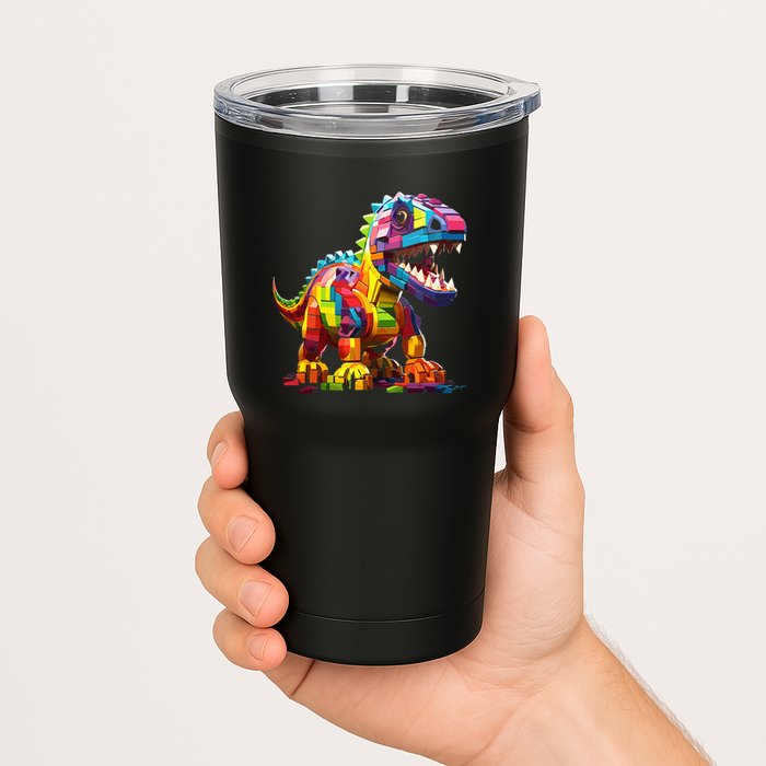 Master Builder Bricks Blocks Play Toys Dinosaur Tumbler