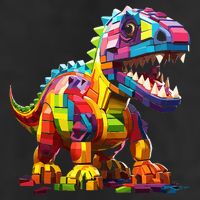 Master Builder Bricks Blocks Play Toys Dinosaur 25L Jumbo Tote