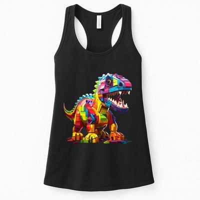 Master Builder Bricks Blocks Play Toys Dinosaur Womens Tank Top