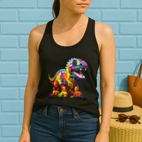 Master Builder Bricks Blocks Play Toys Dinosaur Womens Tank Top
