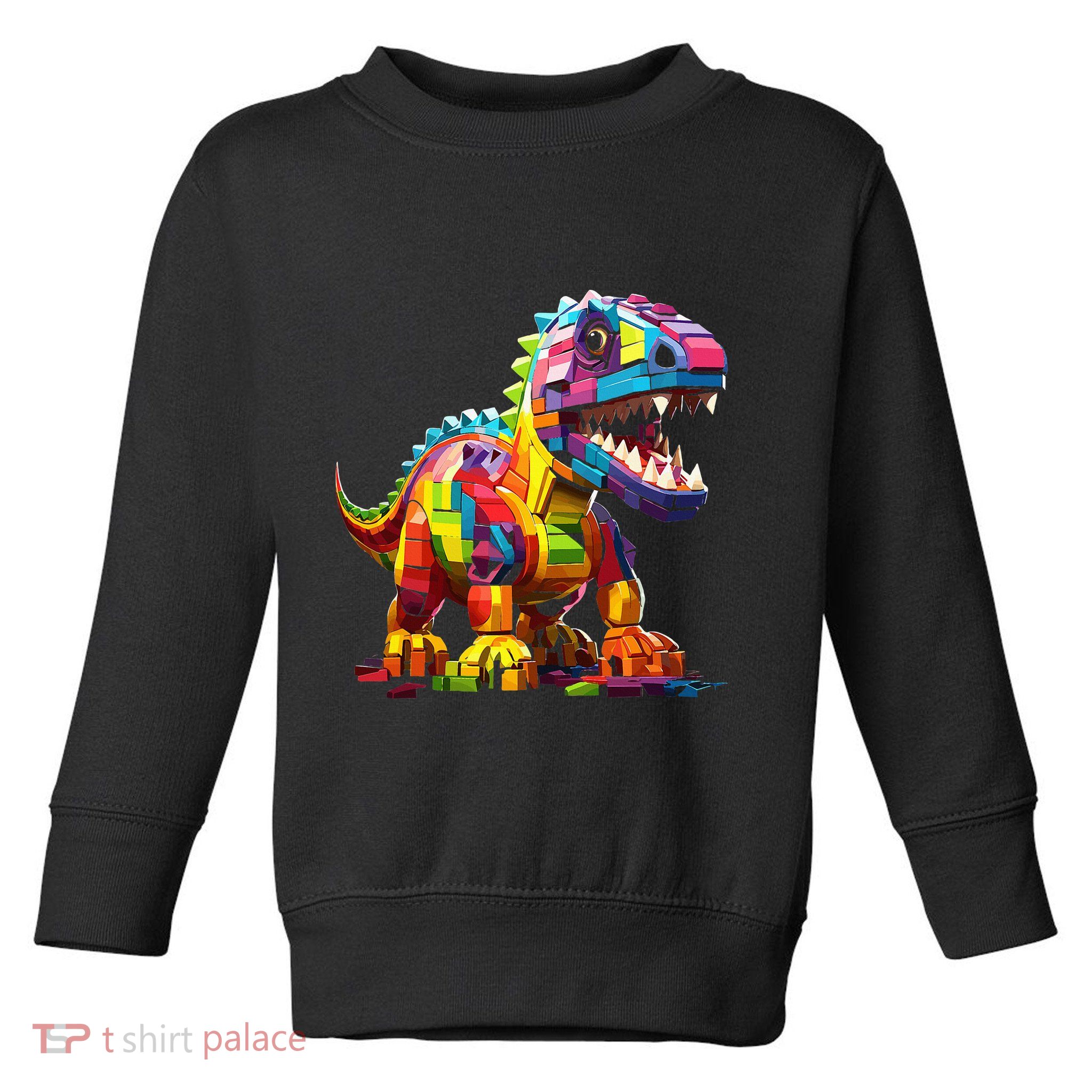 Master Builder Bricks Blocks Play Toys Dinosaur Toddler Sweatshirt
