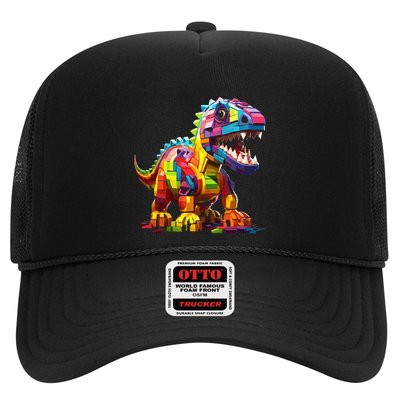 Master Builder Bricks Blocks Play Toys Dinosaur Trucker Hat