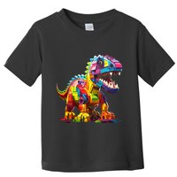 Master Builder Bricks Blocks Play Toys Dinosaur Toddler T-Shirt