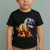 Master Builder Bricks Blocks Play Toys Dinosaur Toddler T-Shirt