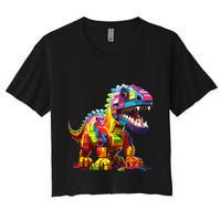 Master Builder Bricks Blocks Play Toys Dinosaur Crop Top