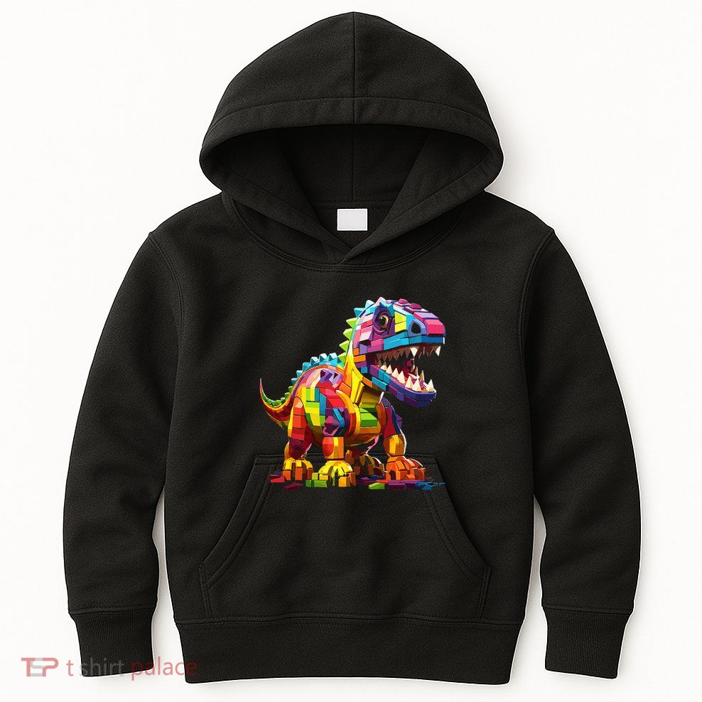Master Builder Bricks Blocks Play Toys Dinosaur Kids Hoodie