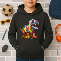 Master Builder Bricks Blocks Play Toys Dinosaur Kids Hoodie