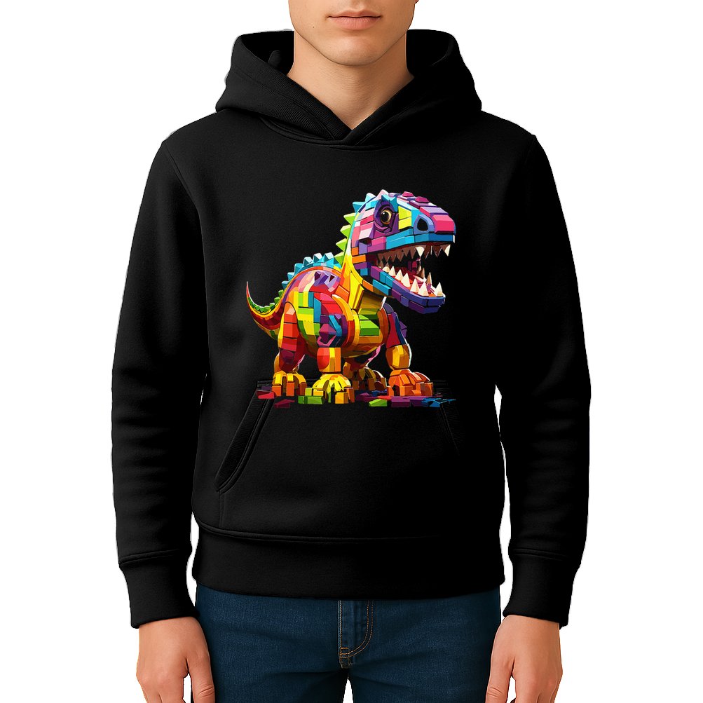 Master Builder Bricks Blocks Play Toys Dinosaur Kids Hoodie