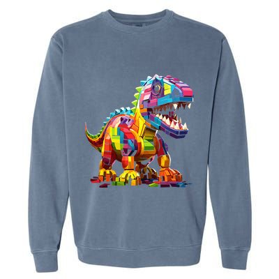 Master Builder Bricks Blocks Play Toys Dinosaur Garment-Dyed Sweatshirt