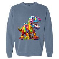 Master Builder Bricks Blocks Play Toys Dinosaur Garment-Dyed Sweatshirt