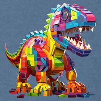 Master Builder Bricks Blocks Play Toys Dinosaur Garment-Dyed Sweatshirt
