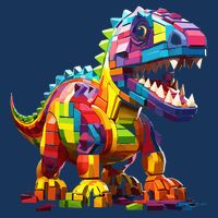 Master Builder Bricks Blocks Play Toys Dinosaur Infant Baby Jersey Bodysuit
