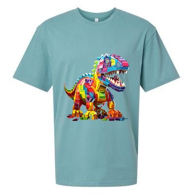 Master Builder Bricks Blocks Play Toys Dinosaur Sueded Cloud Jersey T-Shirt