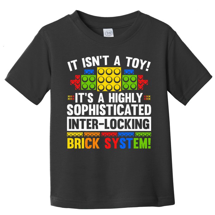 Master Builder Bricks Blocks Play Toys Toddler T-Shirt