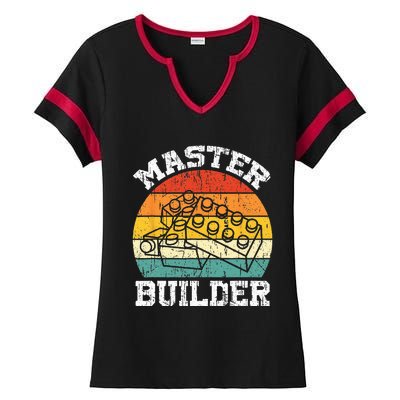 Master Builder Building Blocks Brick Toy Master Builder Ladies Halftime Notch Neck Tee