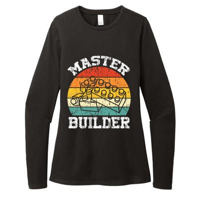 Master Builder Building Blocks Brick Toy Master Builder Womens CVC Long Sleeve Shirt