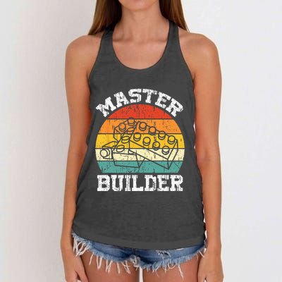 Master Builder Building Blocks Brick Toy Master Builder Women's Knotted Racerback Tank