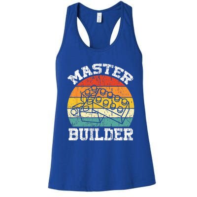 Master Builder Building Blocks Brick Toy Master Builder Women's Racerback Tank