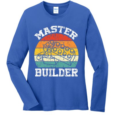 Master Builder Building Blocks Brick Toy Master Builder Ladies Long Sleeve Shirt