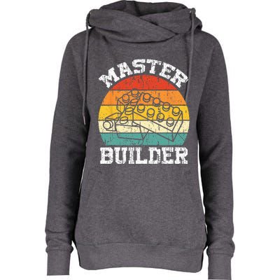 Master Builder Building Blocks Brick Toy Master Builder Womens Funnel Neck Pullover Hood