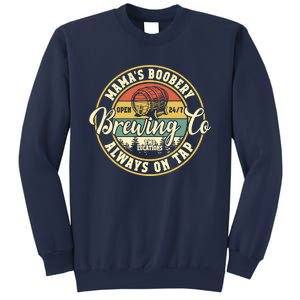 Mama Boobery Breastfeeding Brewery New Mom Brewing Co Retro Sweatshirt