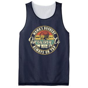 Mama Boobery Breastfeeding Brewery New Mom Brewing Co Retro Mesh Reversible Basketball Jersey Tank