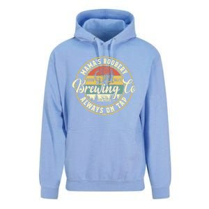 Mama Boobery Breastfeeding Brewery New Mom Brewing Co Retro Unisex Surf Hoodie