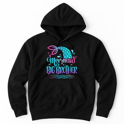 Mermaid Big Brother Cute Mermaid Birthday Family Matching Hoodie