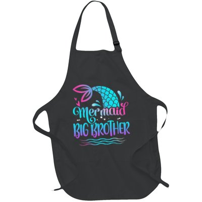 Mermaid Big Brother Cute Mermaid Birthday Family Matching Apron