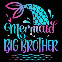 Mermaid Big Brother Cute Mermaid Birthday Family Matching Impact Tech Backpack