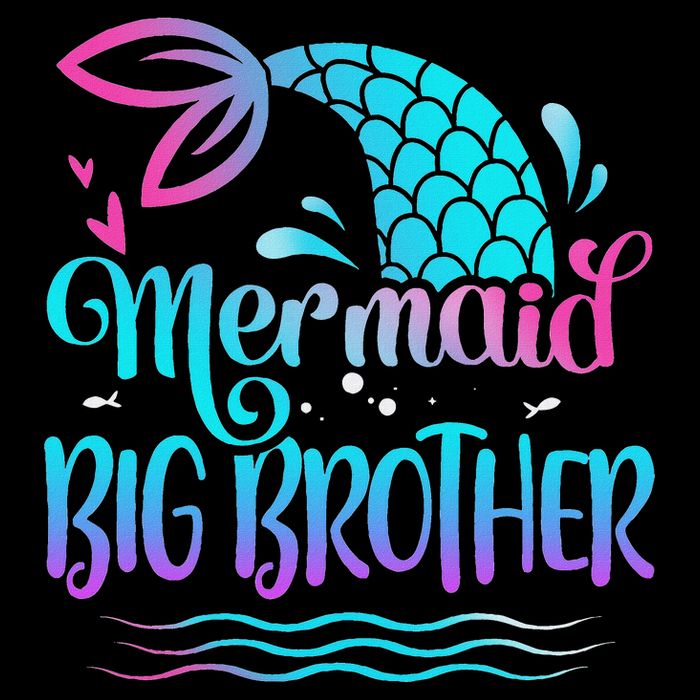 Mermaid Big Brother Cute Mermaid Birthday Family Matching Impact Tech Backpack