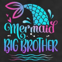 Mermaid Big Brother Cute Mermaid Birthday Family Matching 11oz C Handle Ceramic Mug