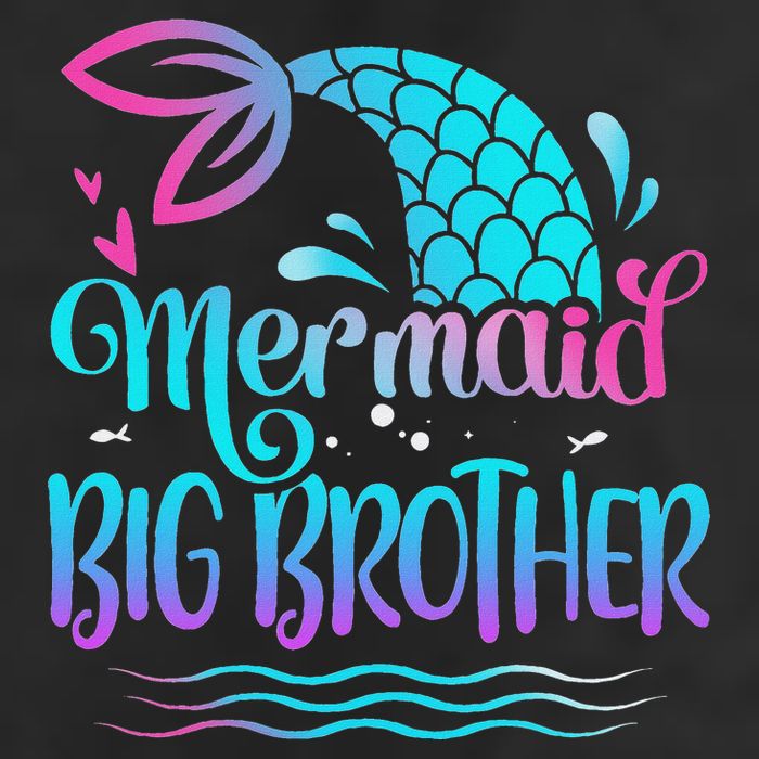 Mermaid Big Brother Cute Mermaid Birthday Family Matching 11oz C Handle Ceramic Mug