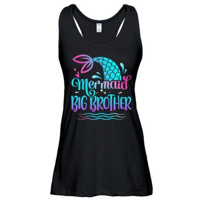 Mermaid Big Brother Cute Mermaid Birthday Family Matching Ladies Essential Flowy Tank