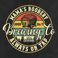 Mama Boobery Breastfeeding Brewery New Mom Brewing Co Retro 7 Panel Mesh Trucker Snapback Hat