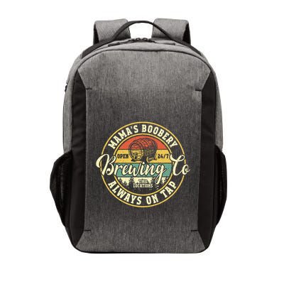 Mama Boobery Breastfeeding Brewery New Mom Brewing Co Retro Vector Backpack
