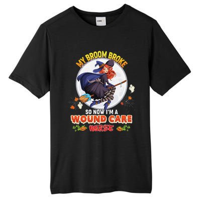 My Broom Broke So Now IM A Wound Care Nurse Halloween Boo Tall Fusion ChromaSoft Performance T-Shirt