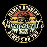 Mama Boobery Breastfeeding Brewery New Mom Brewing Co Retro City Backpack