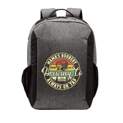 Mama Boobery Breastfeeding Brewery New Mom Brewing Co Retro Vector Backpack