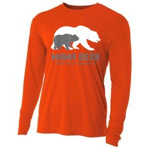 Mama Bear Brain Tumor Awareness Shirt For Women Men Cooling Performance Long Sleeve Crew