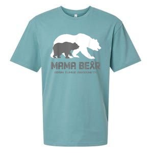 Mama Bear Brain Tumor Awareness Shirt For Women Men Sueded Cloud Jersey T-Shirt