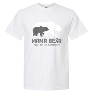 Mama Bear Brain Tumor Awareness Shirt For Women Men Garment-Dyed Heavyweight T-Shirt