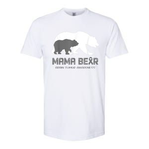 Mama Bear Brain Tumor Awareness Shirt For Women Men Softstyle CVC T-Shirt