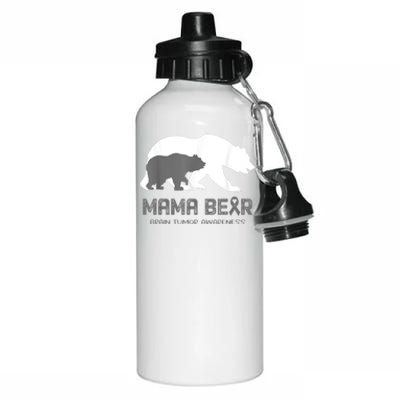 Mama Bear Brain Tumor Awareness Shirt For Women Men Aluminum Water Bottle 