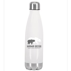 Mama Bear Brain Tumor Awareness Shirt For Women Men Stainless Steel Insulated Water Bottle