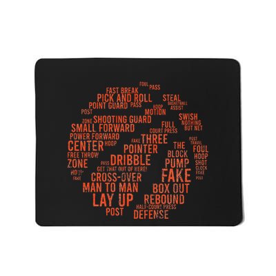 Motivational Basketball Basketball Enthusiasts Mousepad