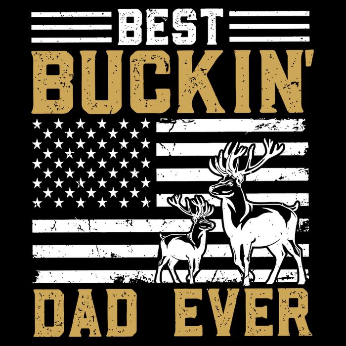 Men Best Buckin Dad Ever Deer Hunting Bucking Fathers Day Gift Backpack