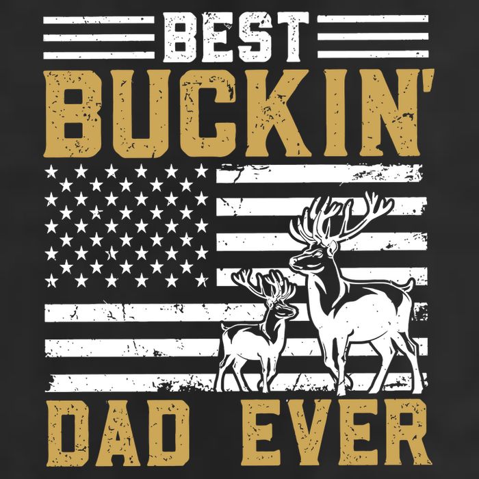Men Best Buckin Dad Ever Deer Hunting Bucking Fathers Day Gift 25L Jumbo Tote